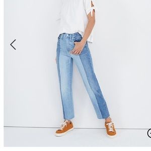 Madewell Classic Straight Colorblock Sz 30 Jean